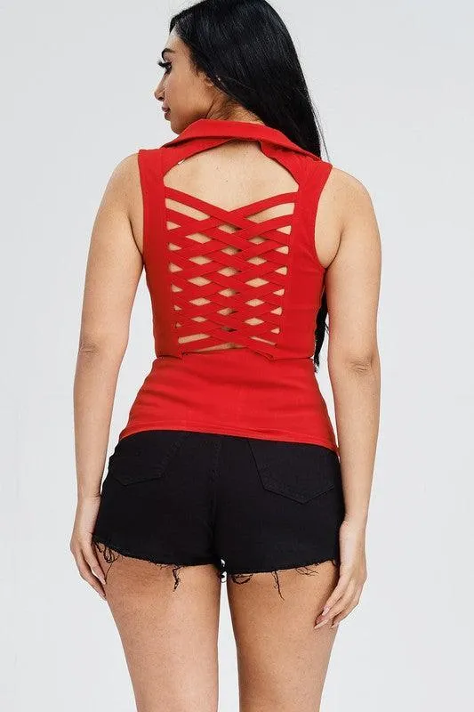 shoe lace top