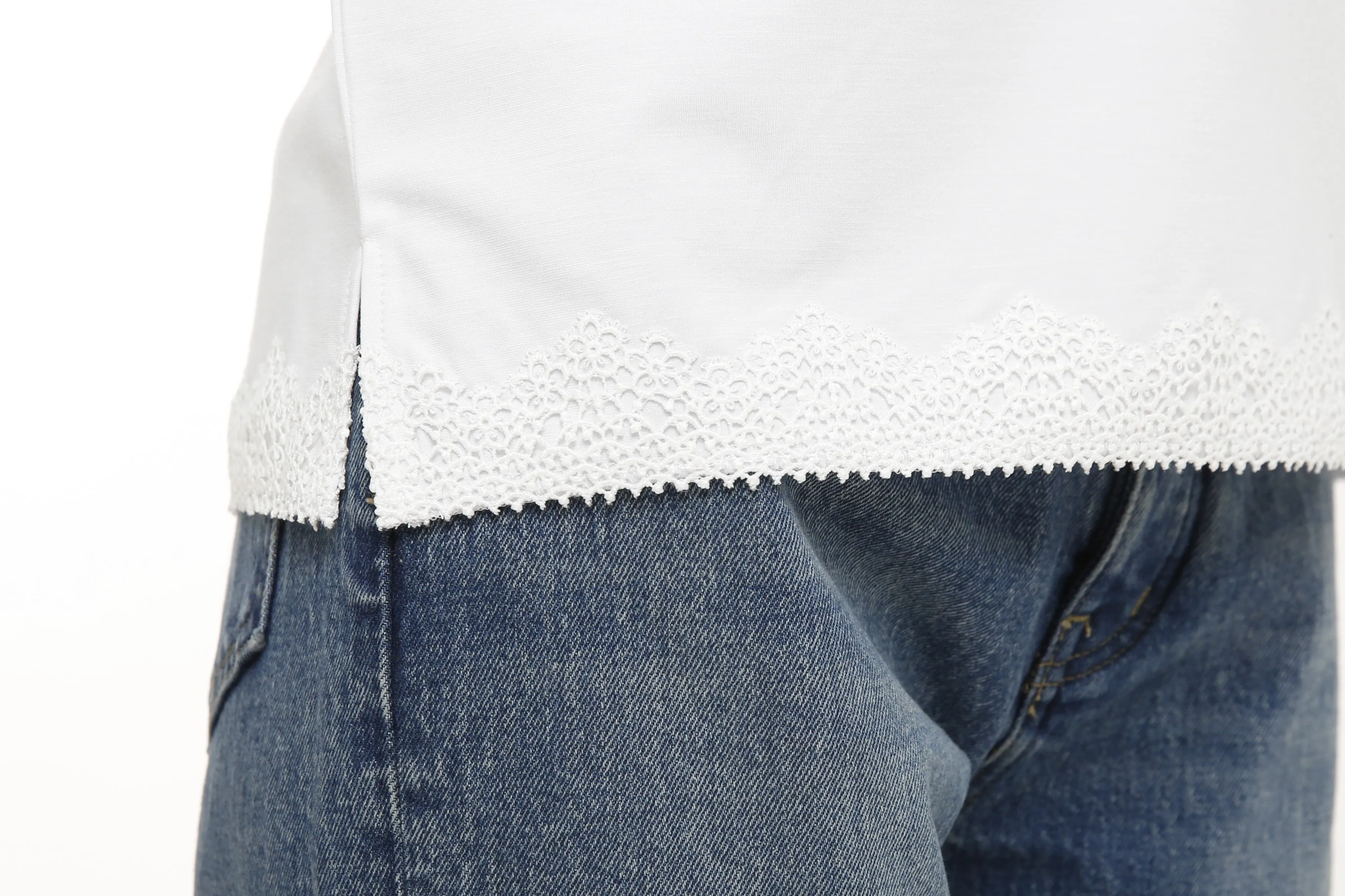 Short sleeve T-Shirt with Lace