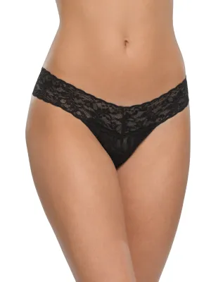 Signature Lace® Low Rise Thong Black