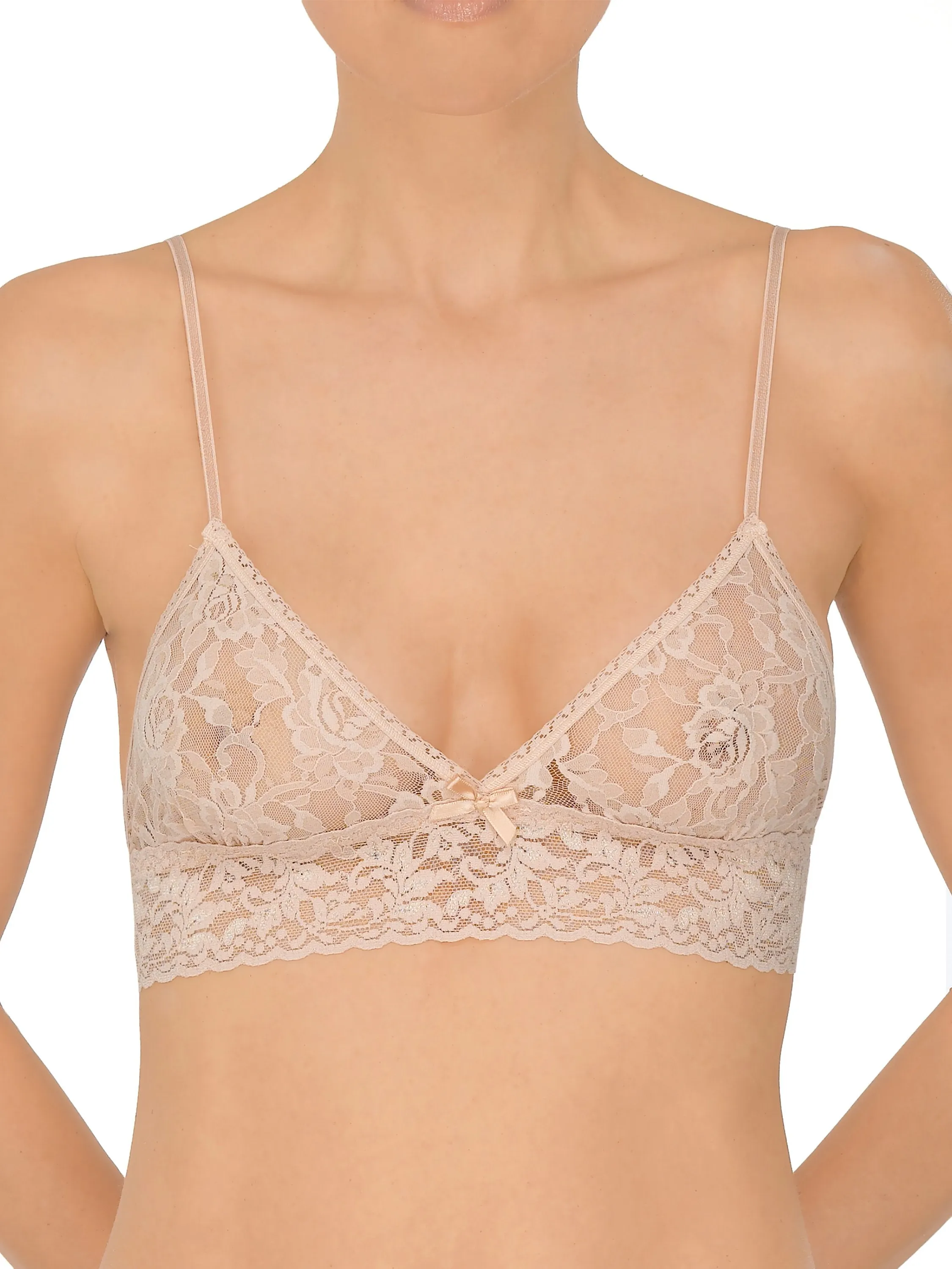 Signature Lace Triangle Bralette Chai