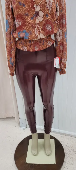 Size L SPANX Burgundy Pants