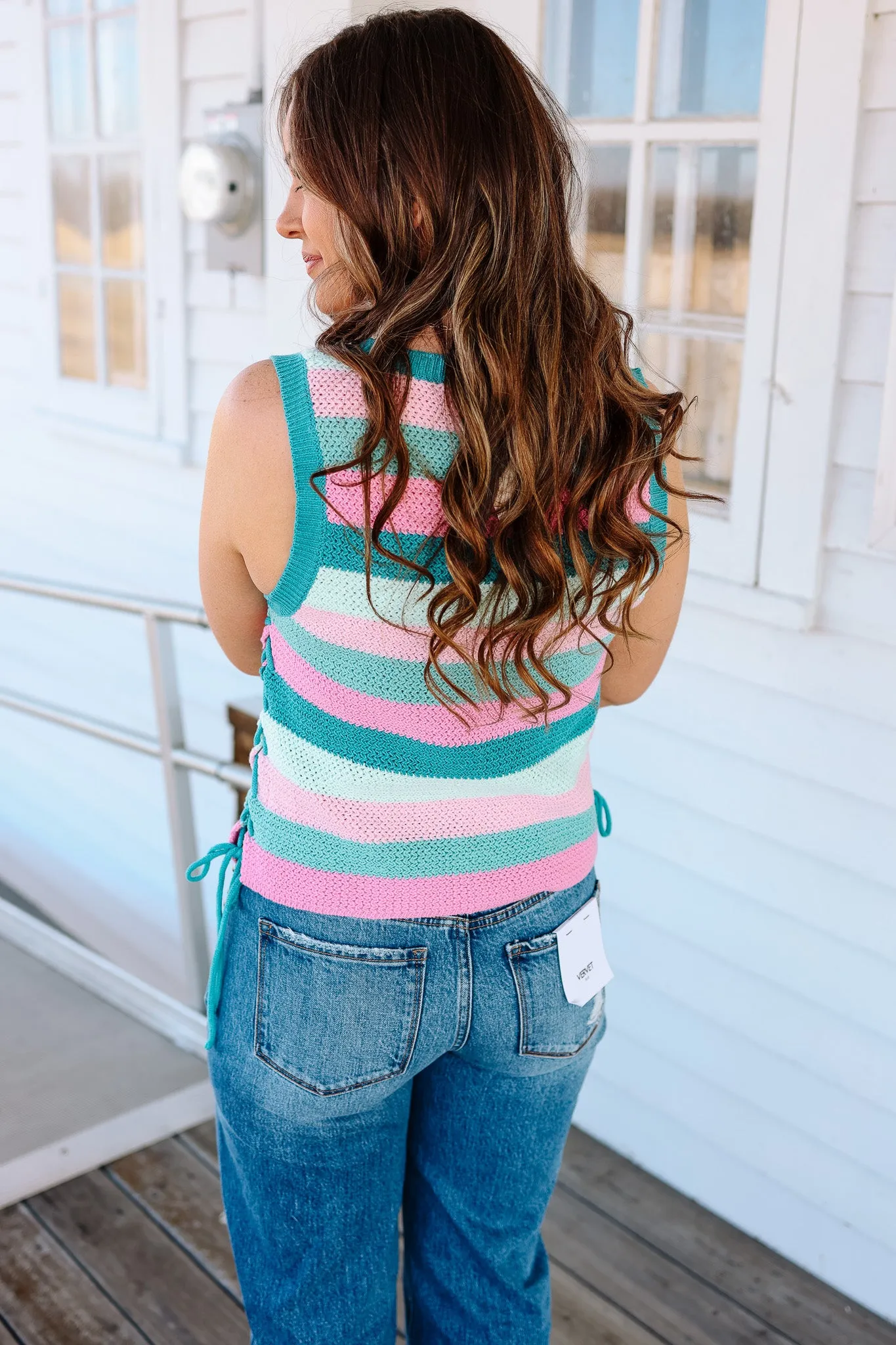 Skye Side Tie Sweater Top