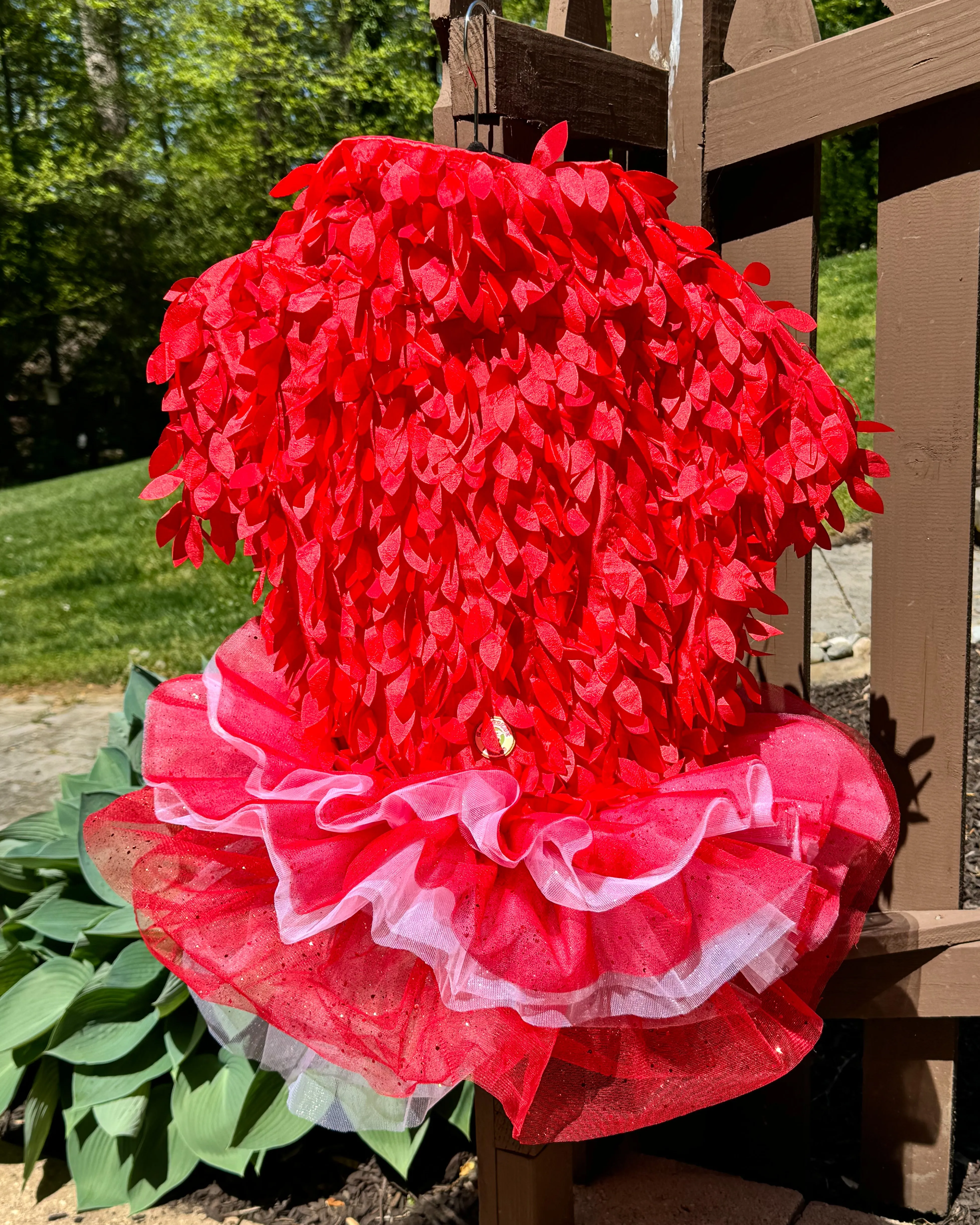 Special Feather Gala Dog Tutu Dress
