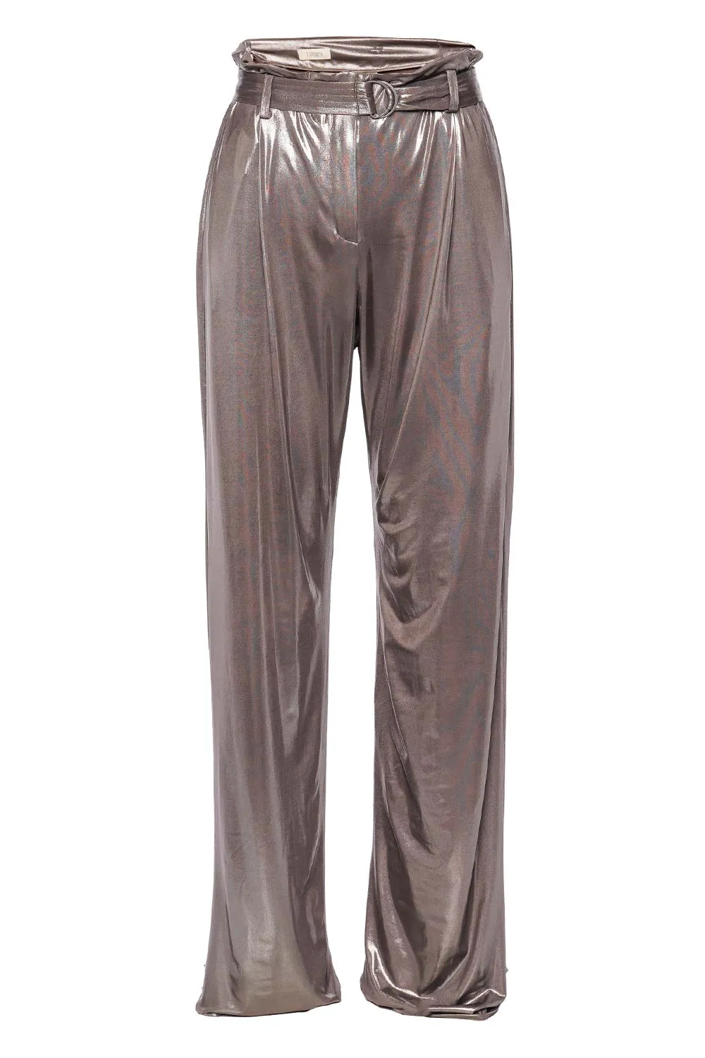 Steel Coated Jersey Belted Pant