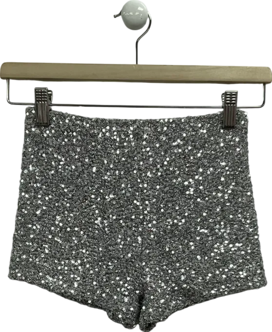 subdued Metallic Sequin Hotpants Shorts UK M