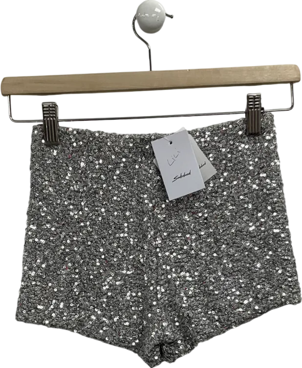 subdued Metallic Sequin Hotpants Shorts UK M