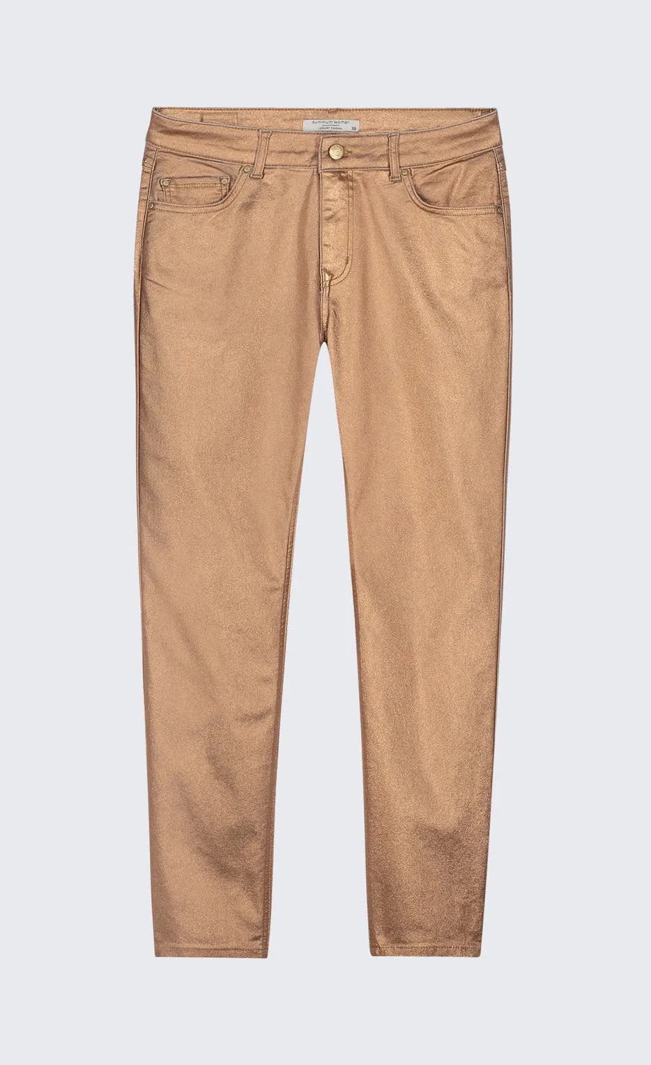 Summum Skinny Foil-Coated Trousers