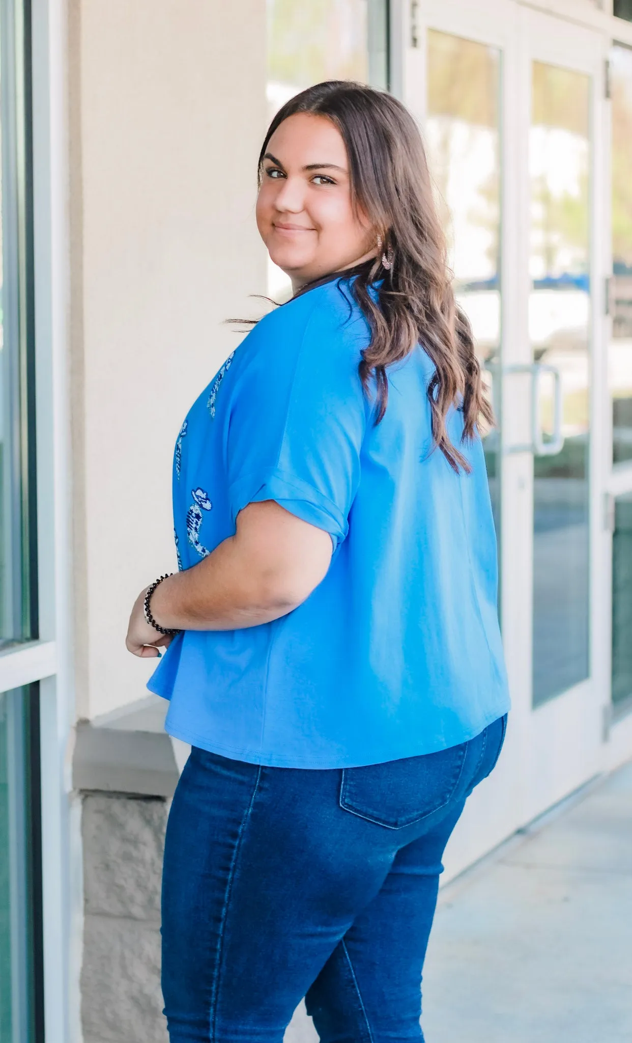 Take On the Night Sequin Cowboy Boot Top