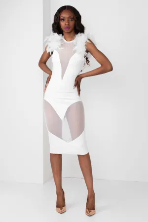 The Kara Midi (White)