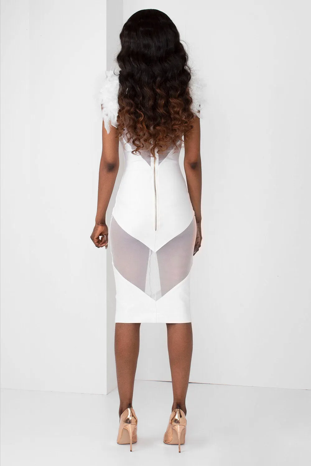 The Kara Midi (White)