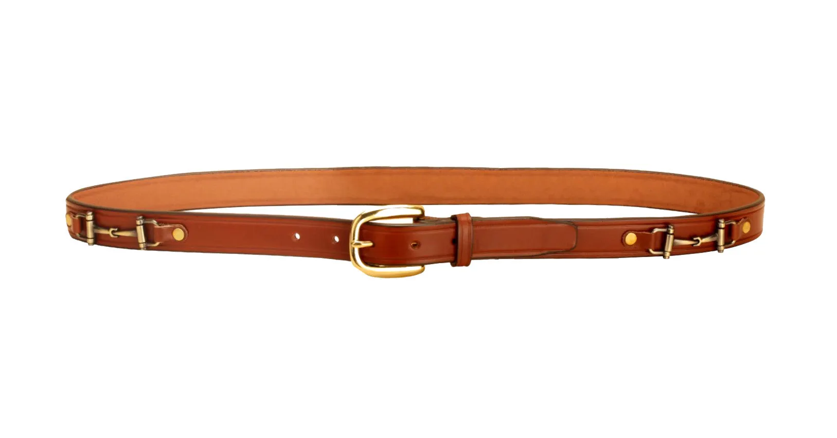 Tory Leather 1" Snaffle Bit Belt