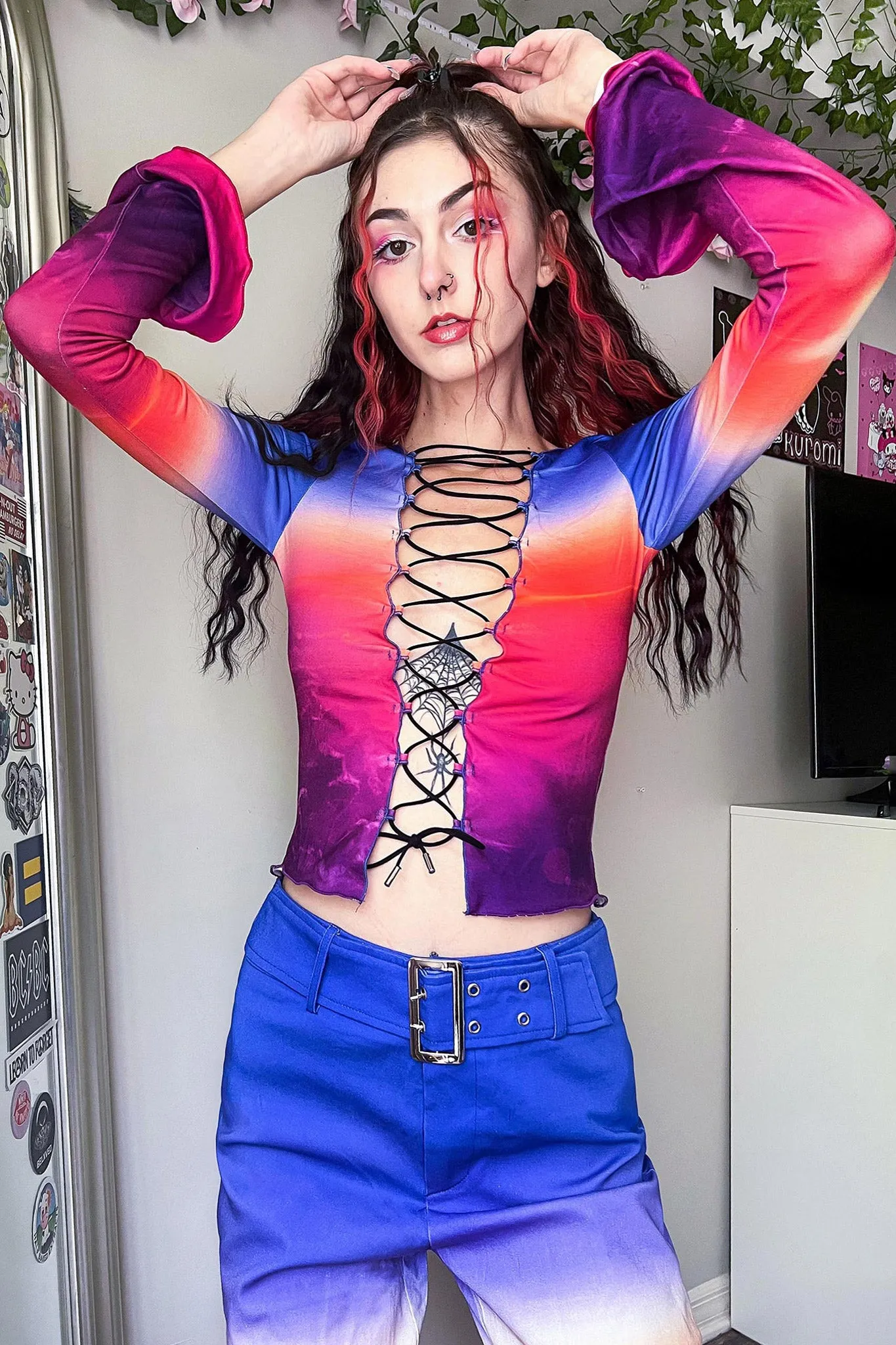 Twilight Lace Up Crop Top