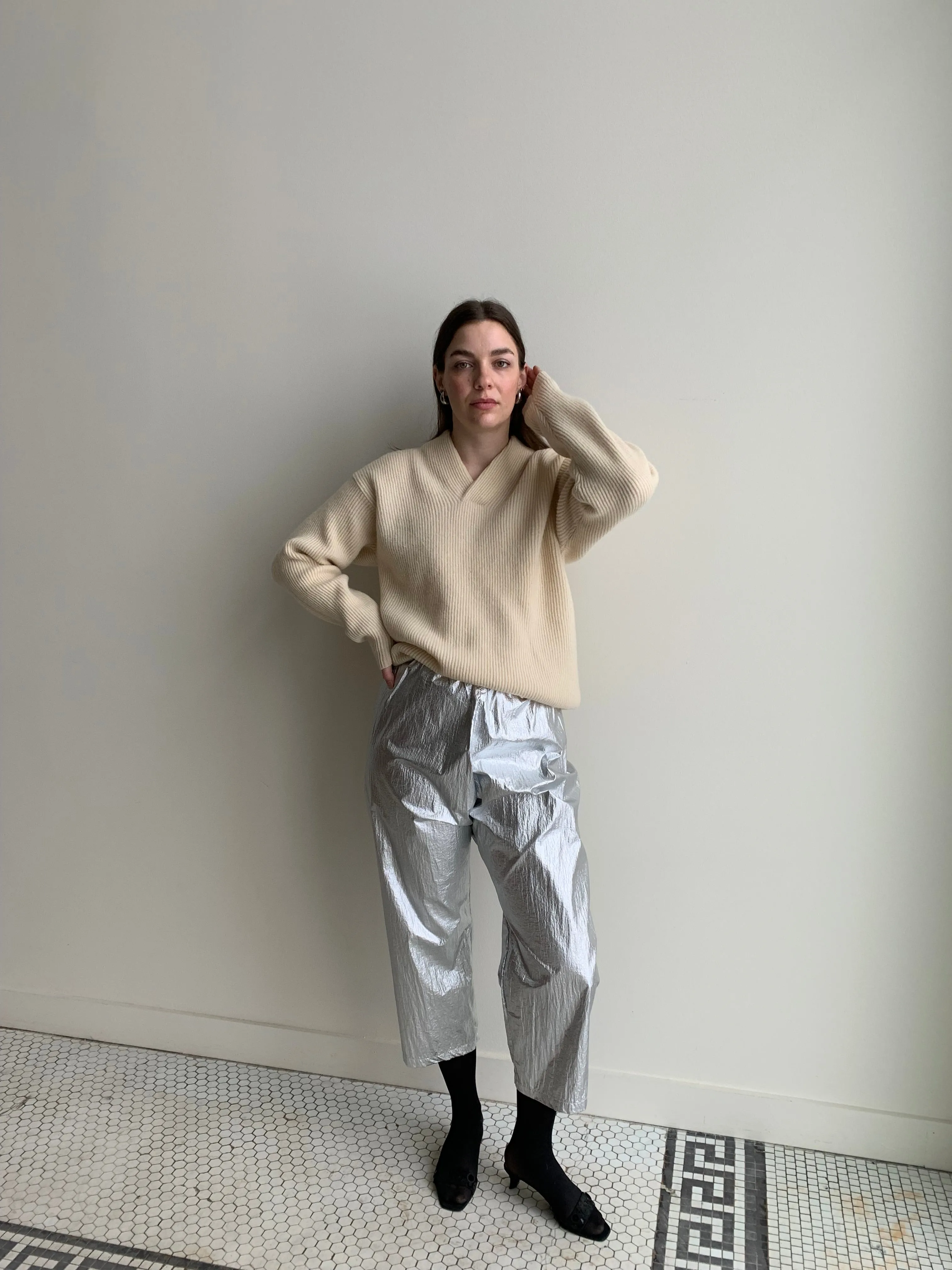 Uzi metallic pants