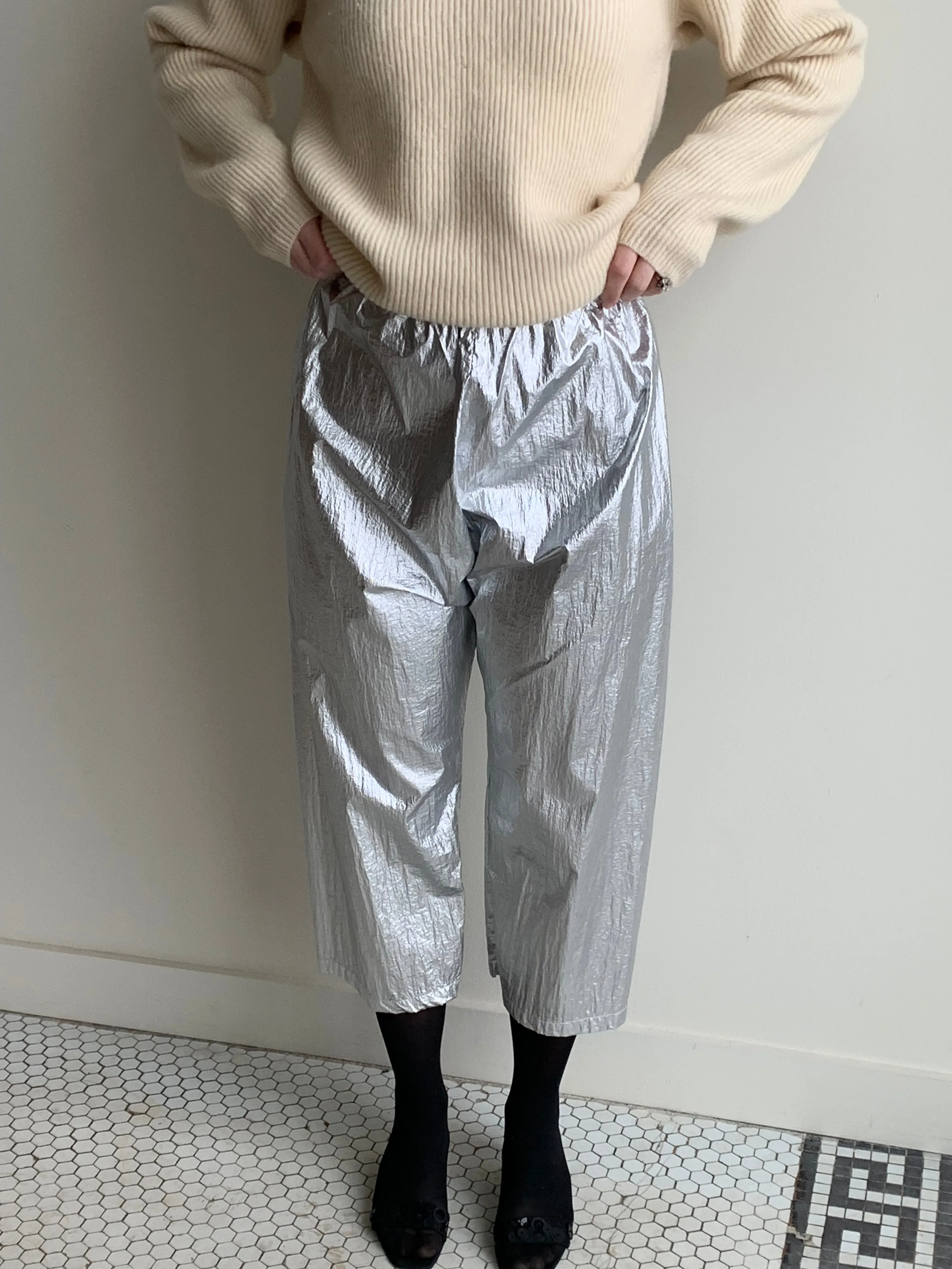 Uzi metallic pants