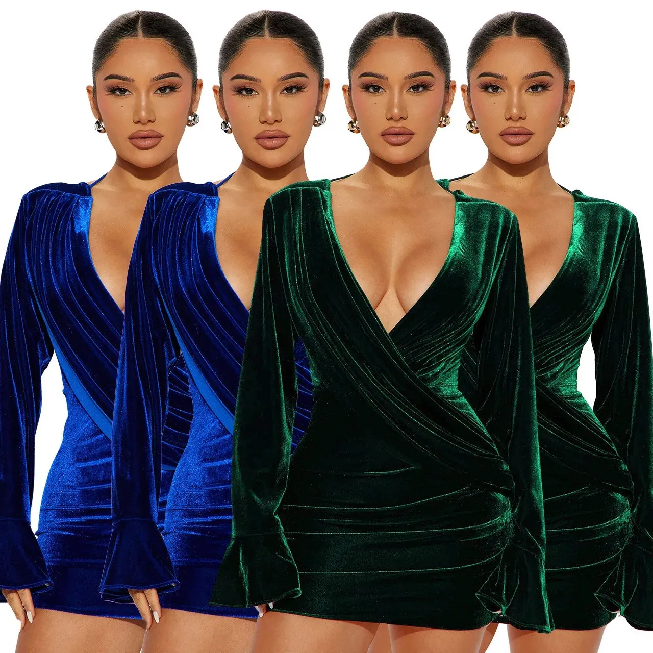 V-neck Backless Sexy Dress
