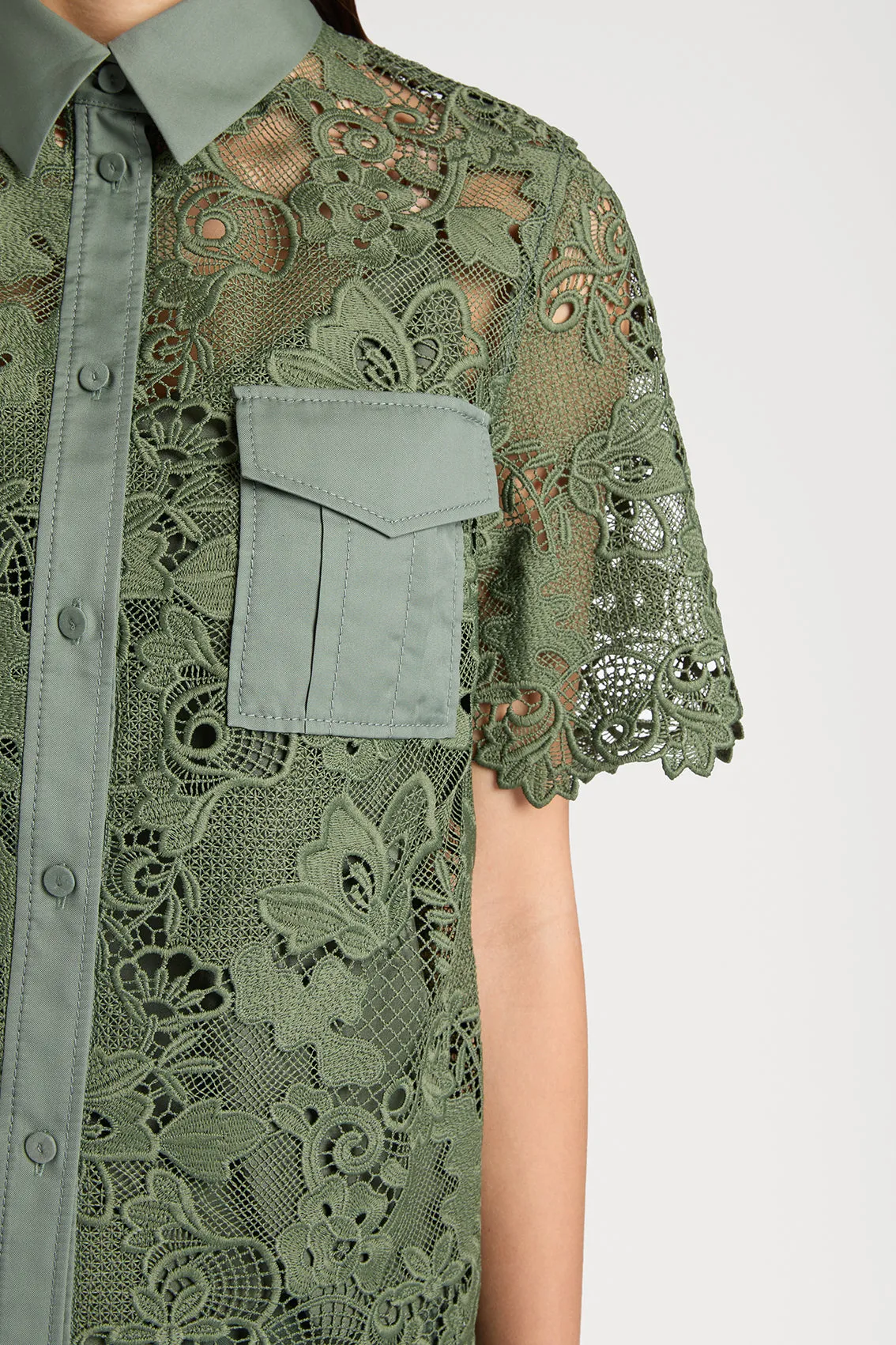 VENETIAN PLASTER LACE SHIRT