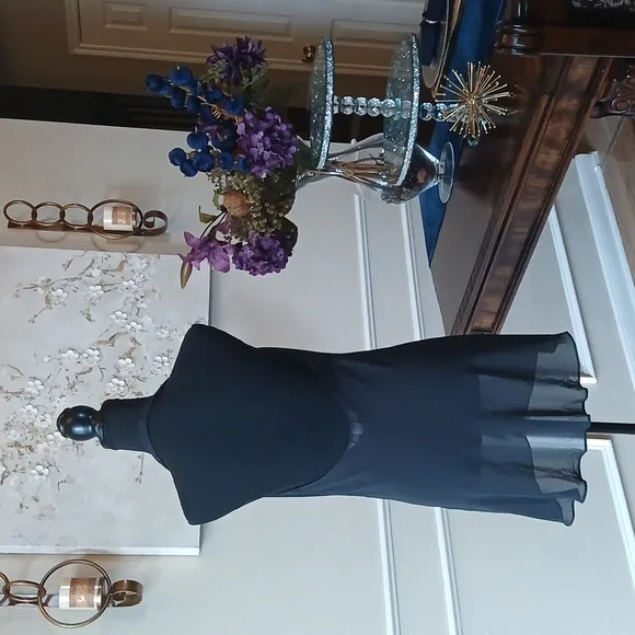 Victoria's Secret Super Sexy Black Halter Embellished Babydoll Slip. Size M