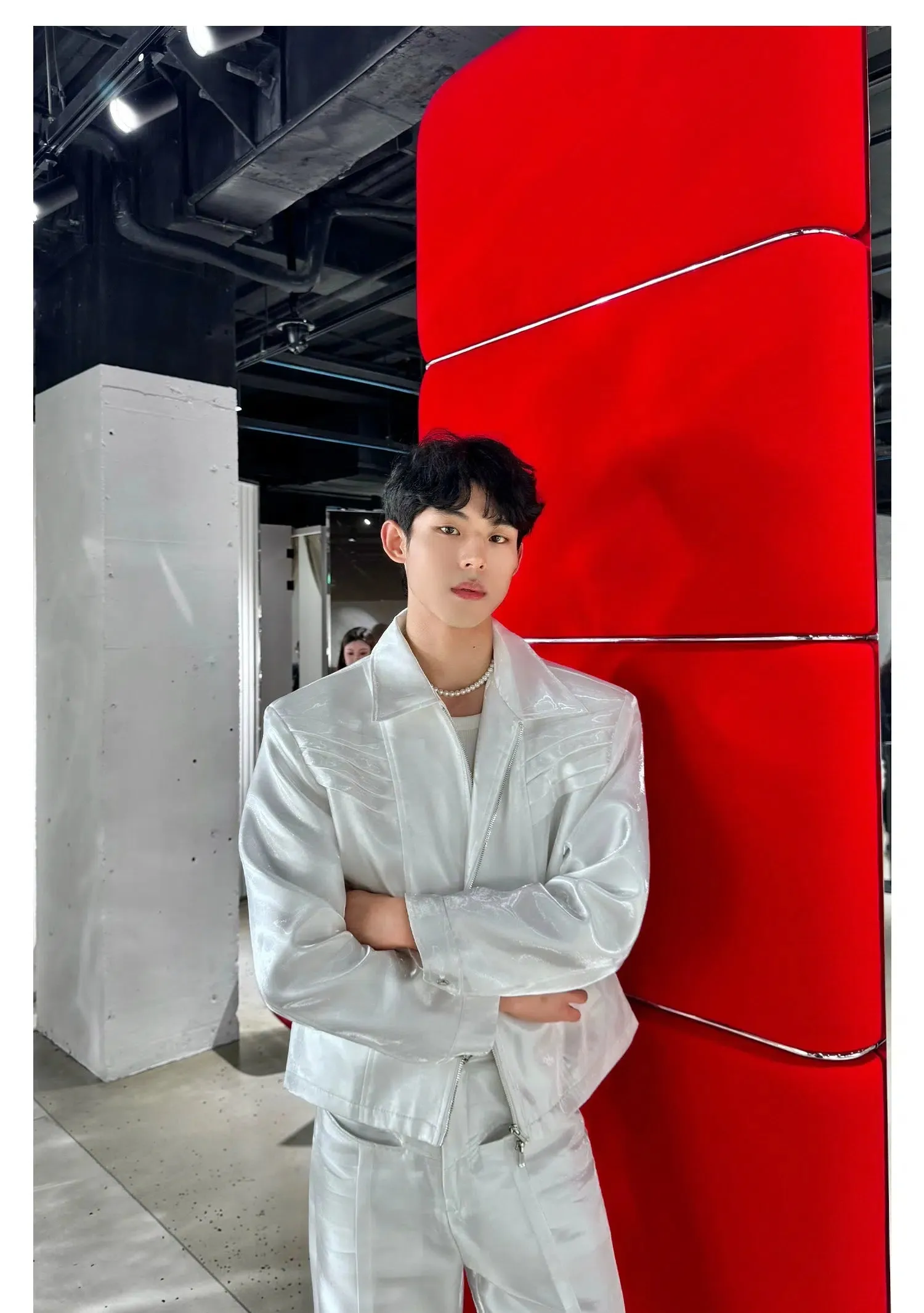 White Metallic Jacket