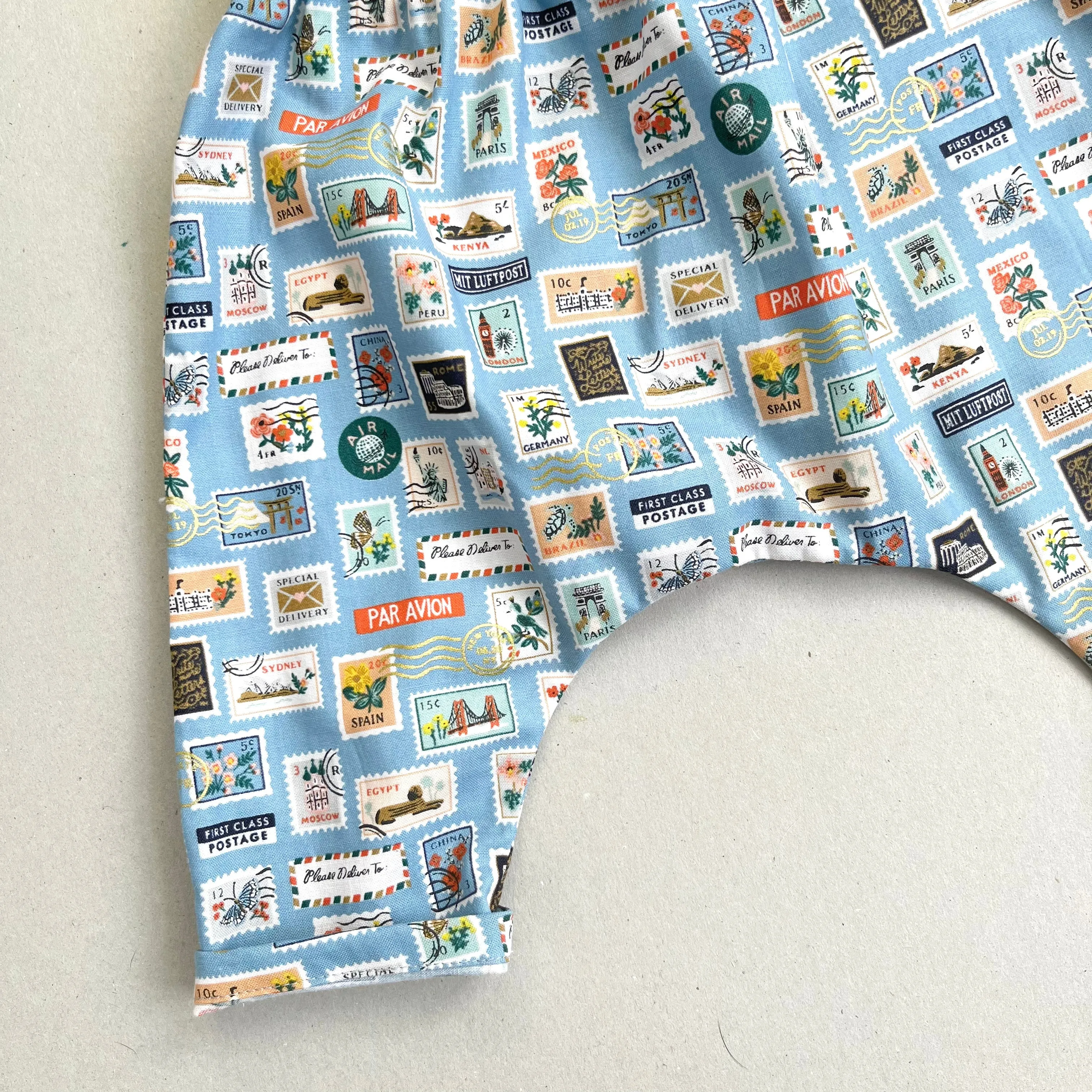 WORLD TRAVELLER HAREM TROUSERS in SKY