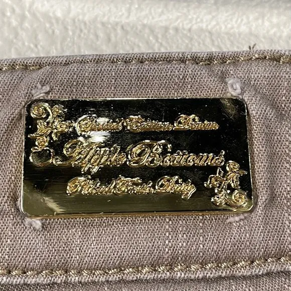 Y2k Apple Bottoms Brown Metallic Jeans Pants McBling 2000s Special Edition 9 10