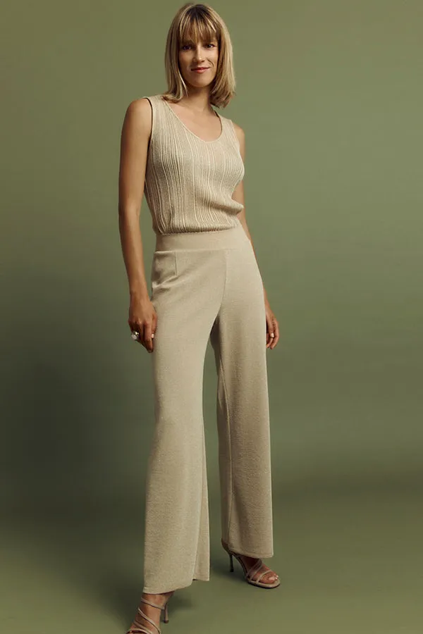 YALUX IRIDESCENT MILANO KNIT TROUSERS