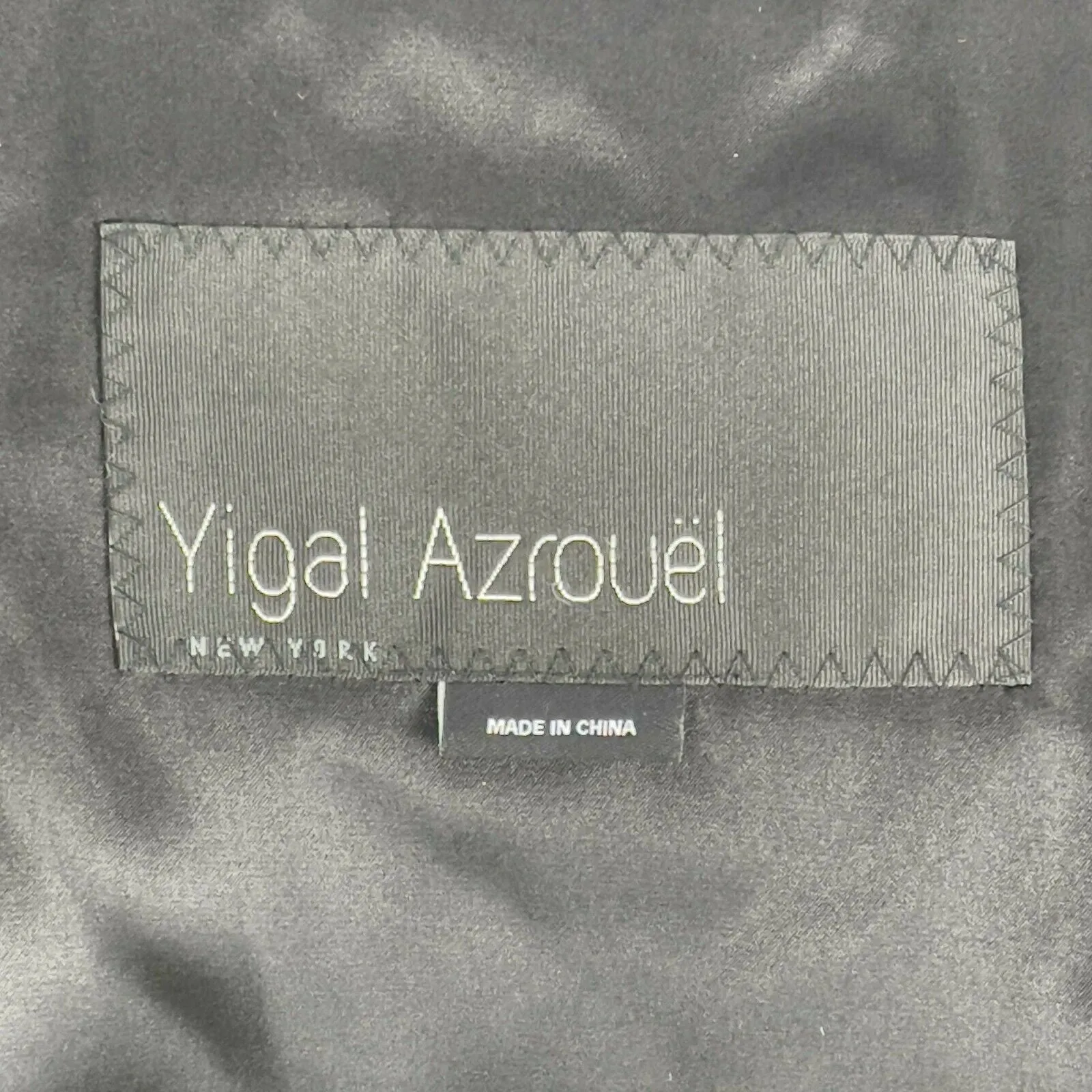 Yigal Azrouël - Silver Fox Dyed Sleeveless Jacket - Black, Grey, White - XS