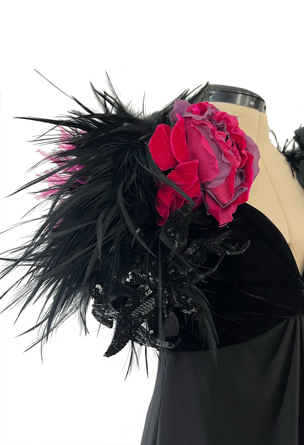 Yves Saint Laurent Fall 1984 Haute Couture Dress and Capelet